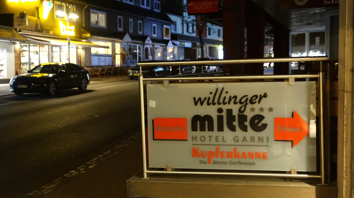 L’Hotel Willinger Mitte le soir