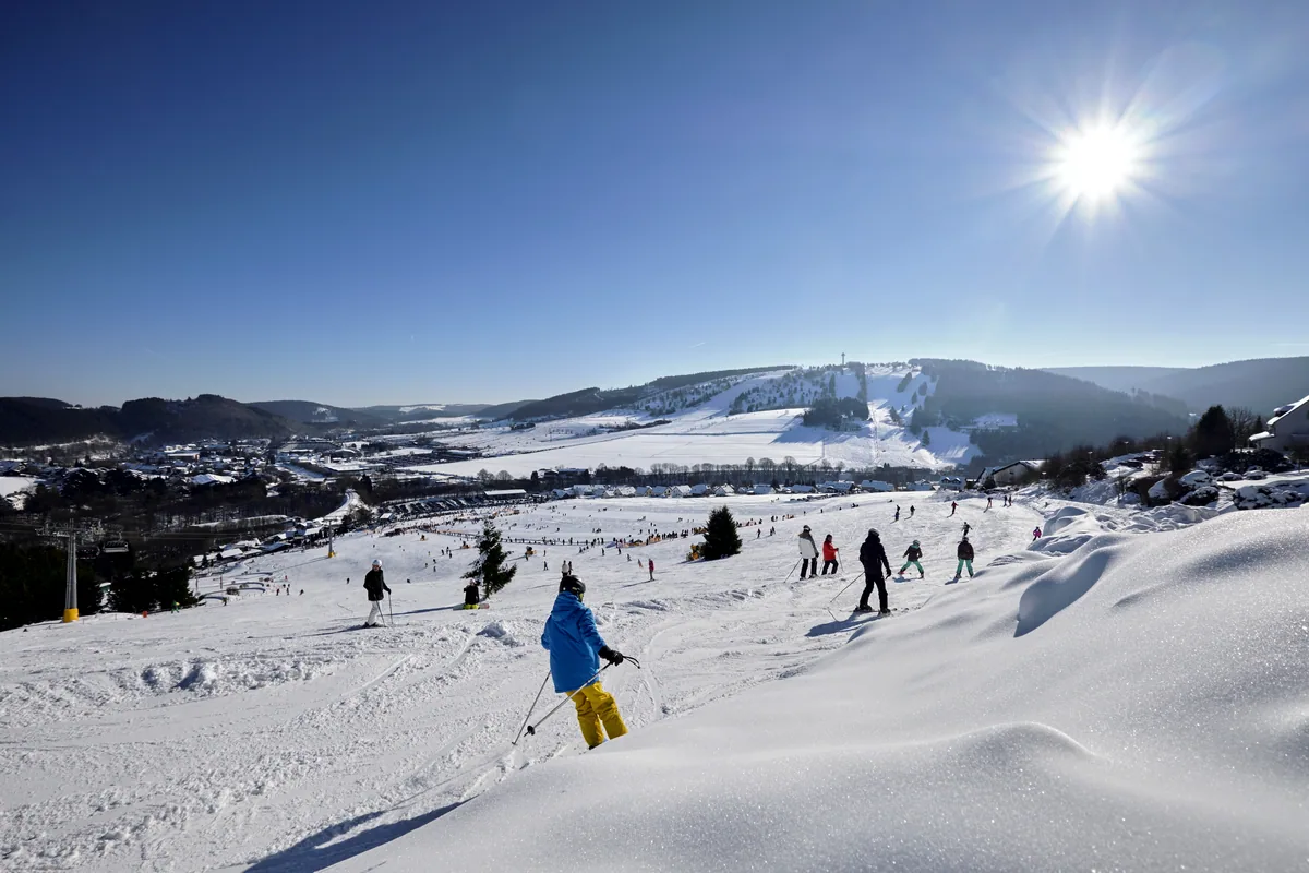 Piste de ski à Willingen en hiver