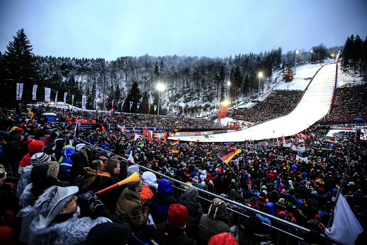 La Mühlenkopfschanze à Willingen en hiver
