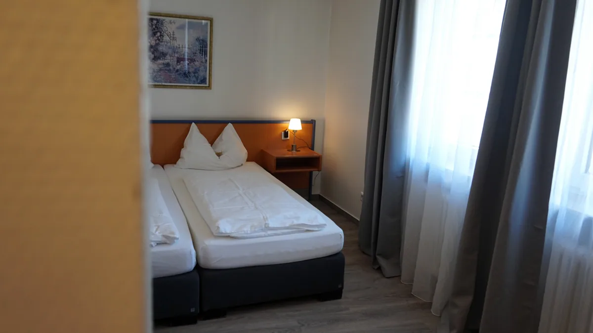 Chambre à deux lits à l’Hotel Willinger Mitte